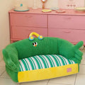 Pet Couch Bed - Lush Green Sofa for Stylish Comfort